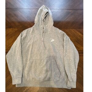 Nike Gray Pullover Hoodie Sweatshirt Mens Casual Activewear Athleisure‎ |G1